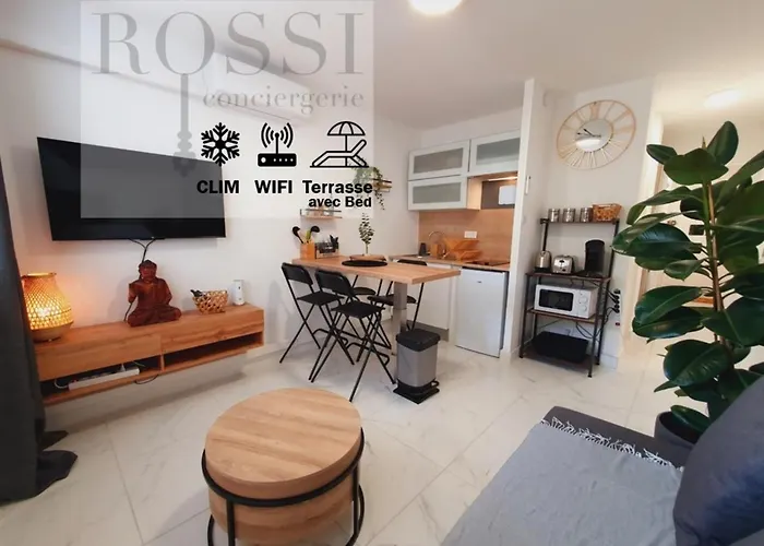 T2 Magellan Centre-Ville - Clim Wifi Terrasse - Rossiconciergerie - Linge Inclus