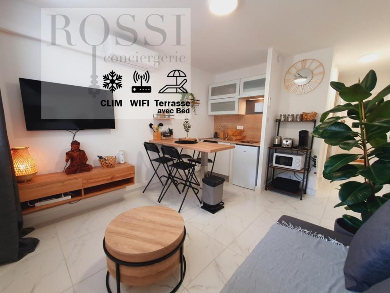 Apartment T2 Magellan Centre-ville - Clim Wifi Terrasse - Rossiconciergerie - Linge Inclus *